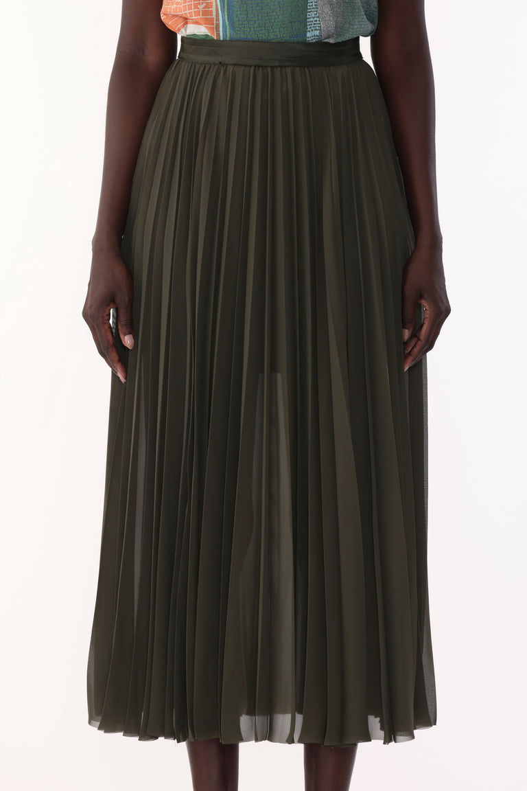 CHIFFON PLEATED SKIRT view 4