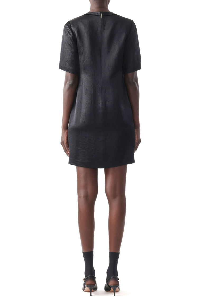 SHORT SLEEVE DRESS WITH EMBROIDERY APPLIQUES view 3