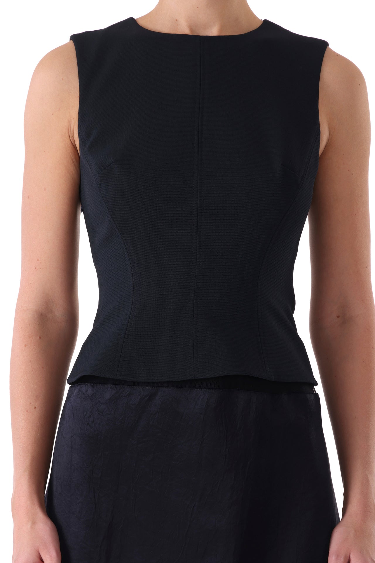CADY LAYERED SLEEVELESS COCKTAIL DRESS view 3
