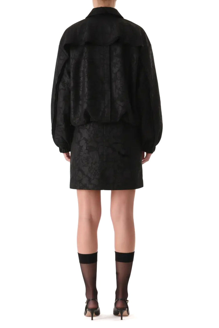 TEXTURED FRAY JACQUARD JACKET view 3