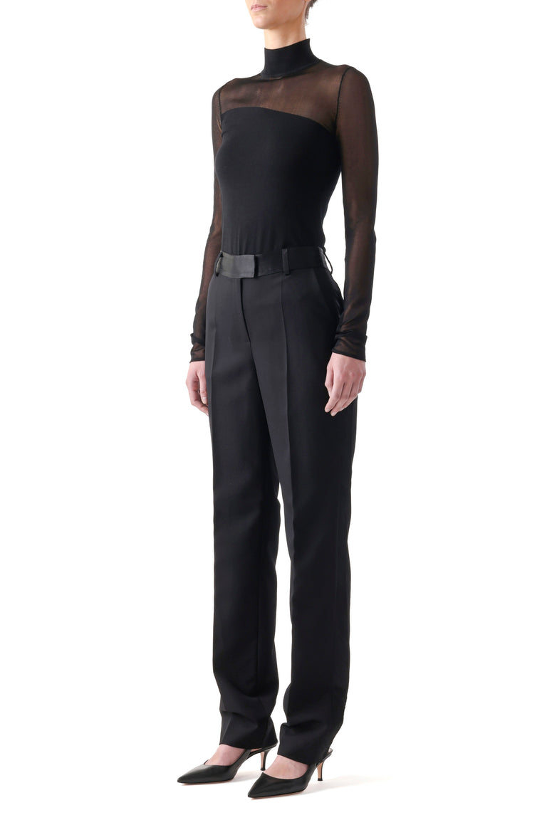 SHEER COMBO MERINO KNIT TURTLENECK view 2