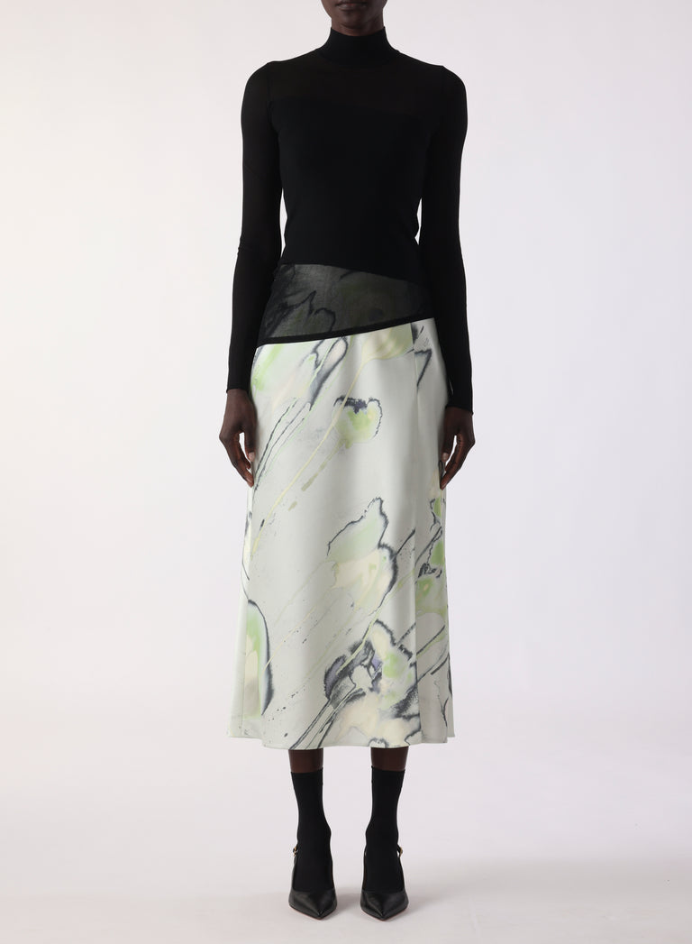 SHEER COMBO MERINO KNIT TURTLENECK view 2