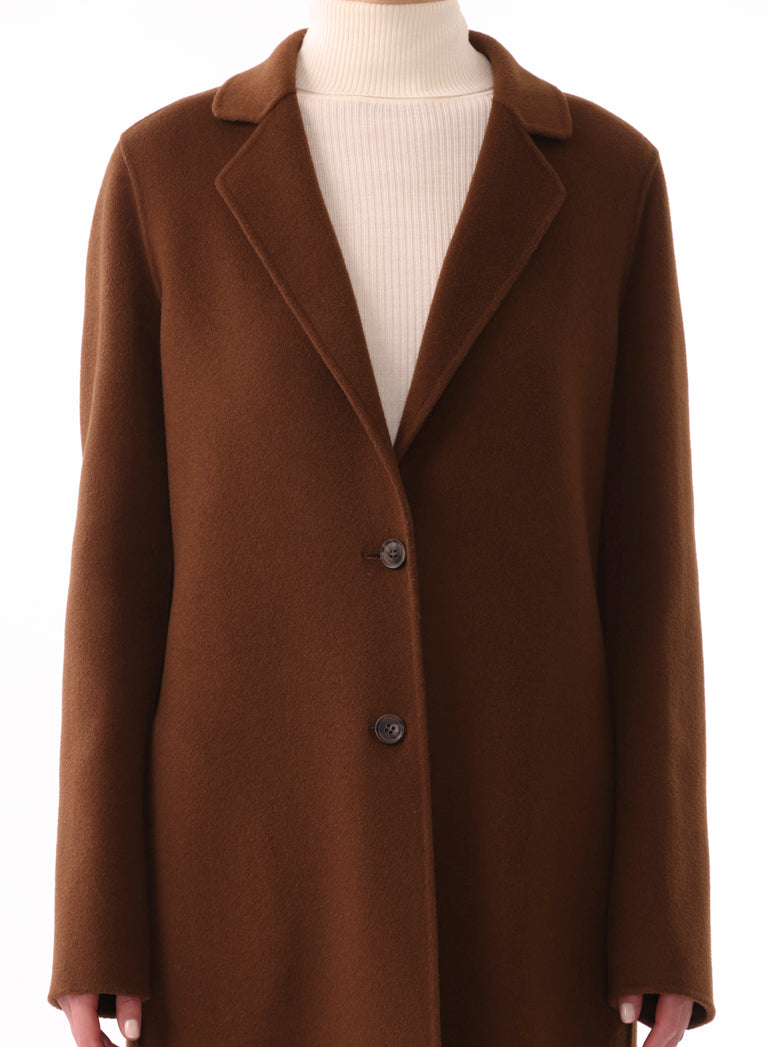 SINGLE BREASTED LONG CASHMERE COAT view 5