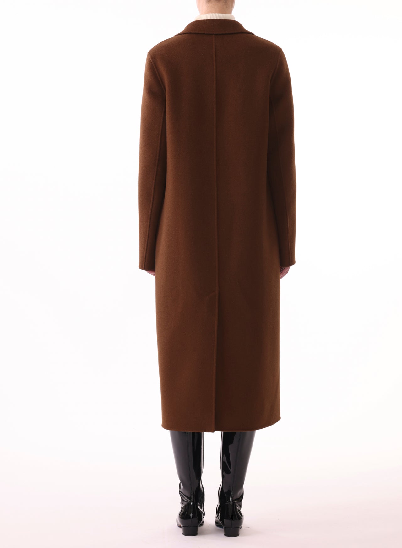 SINGLE BREASTED LONG CASHMERE COAT view 4