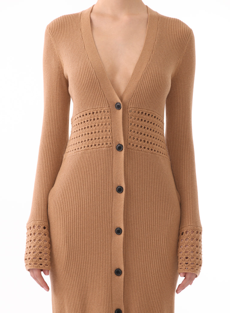 CARDIGAN WITH COLLAR DETAIL view 5