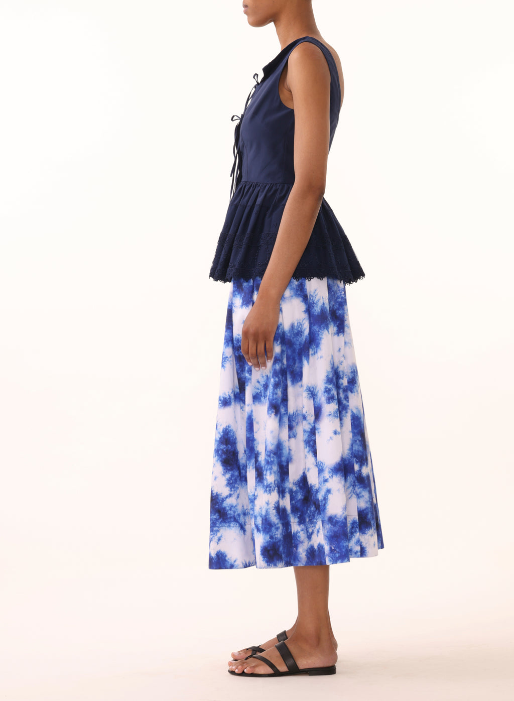 FLORAL COTTON SKIRT view 2