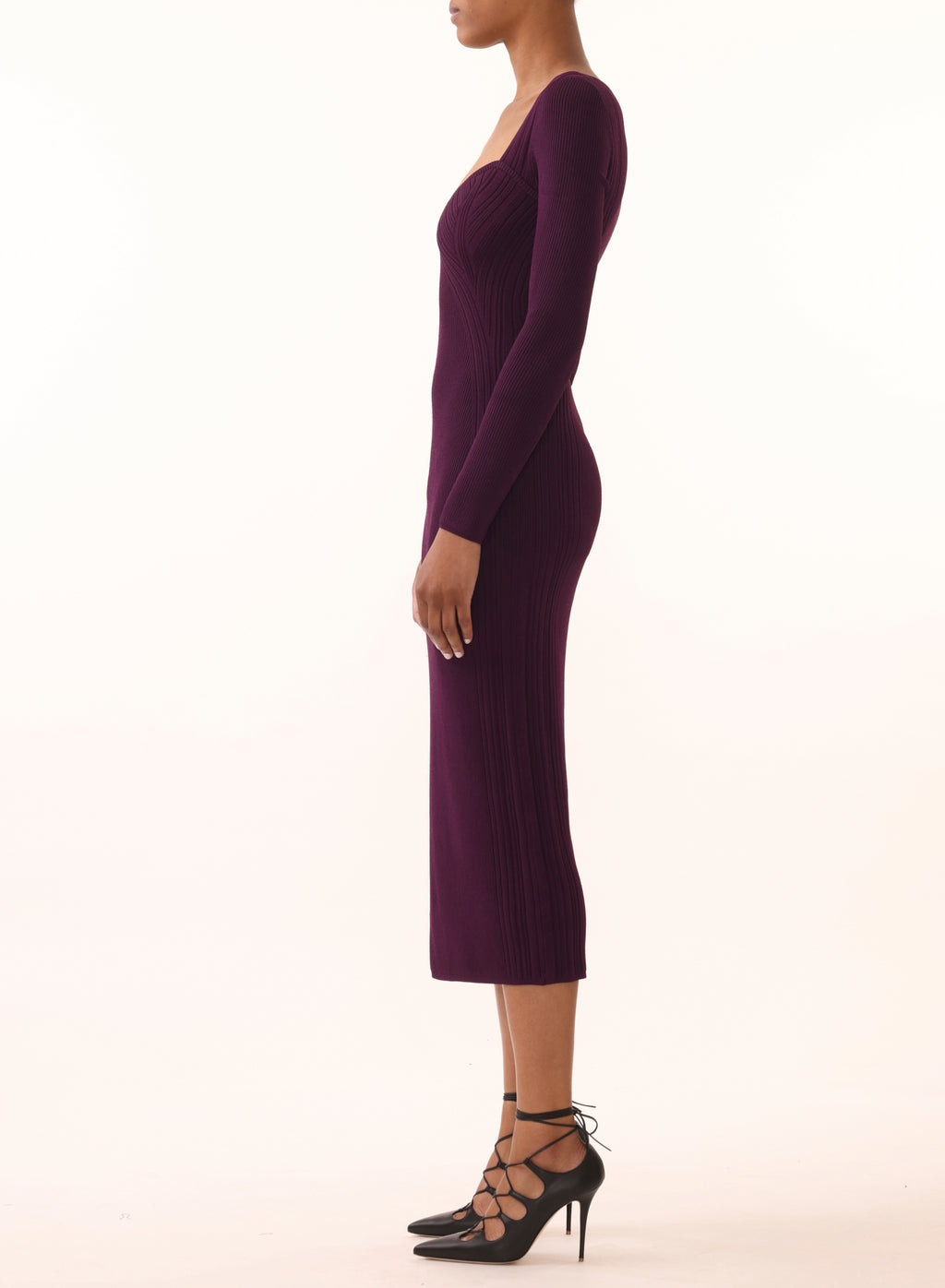 CROSS OVER DETAIL KNIT DRESS view 3