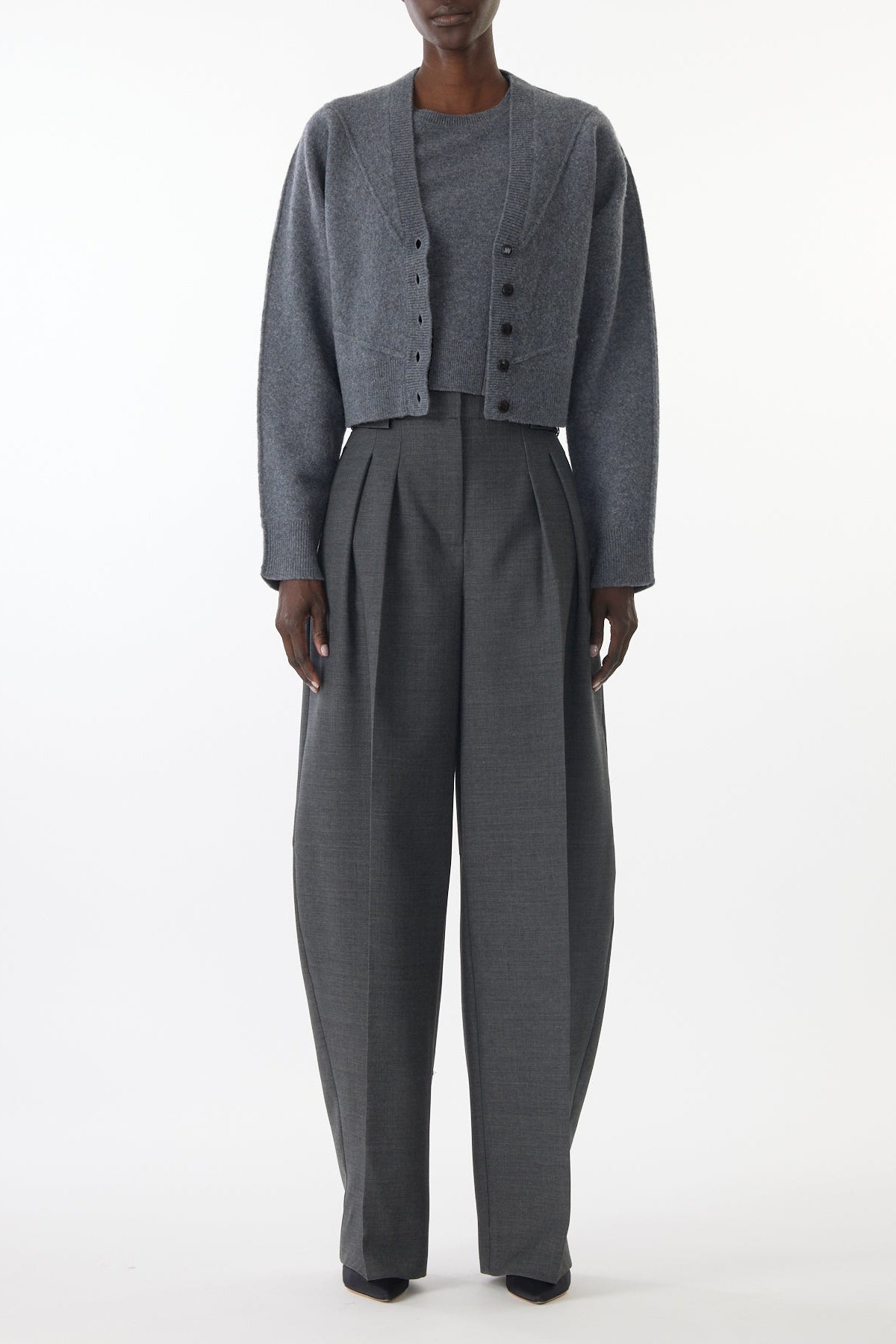 SCULPTURAL MERINO WOOL CARDIGAN view 2