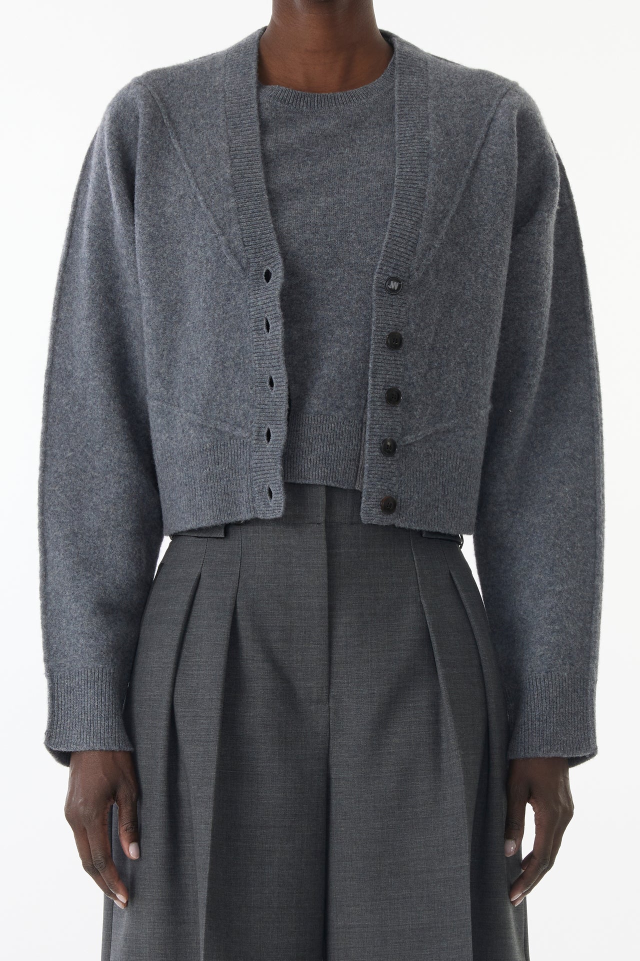 SCULPTURAL MERINO WOOL CARDIGAN view 1