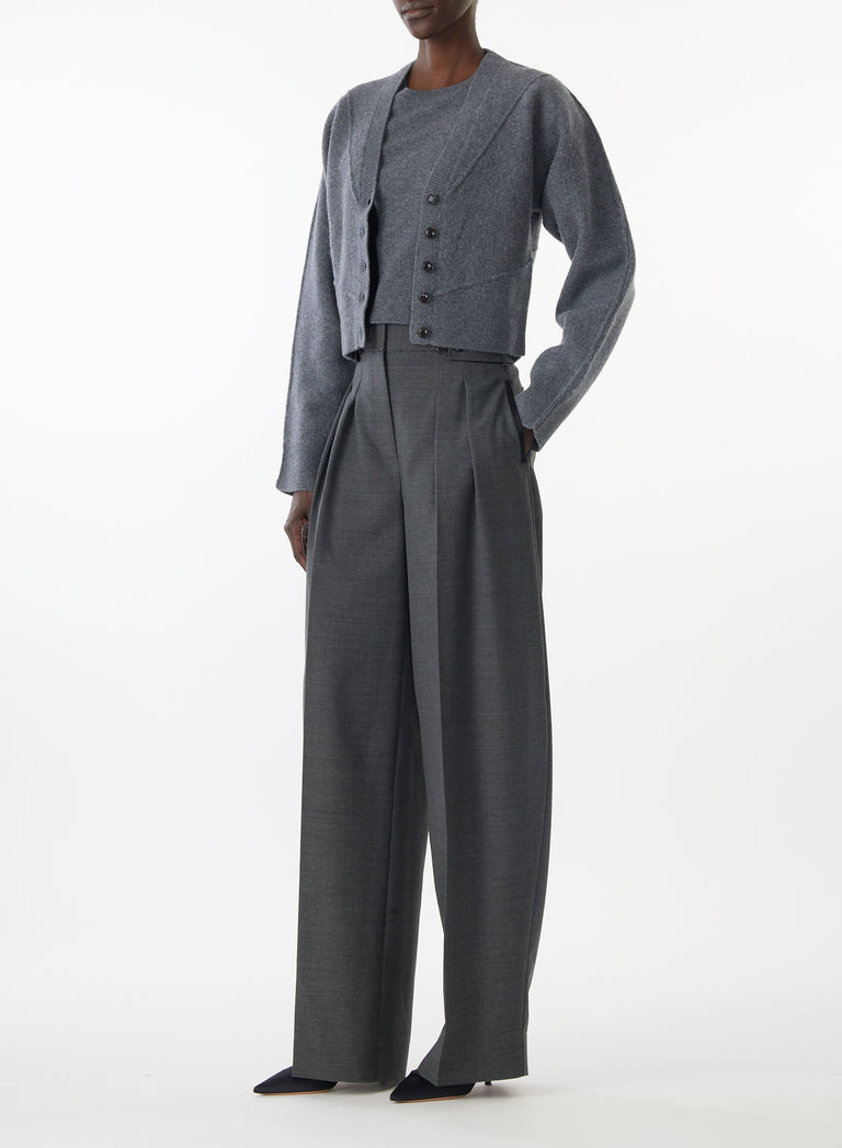 SCULPTURAL MERINO WOOL CARDIGAN view 3