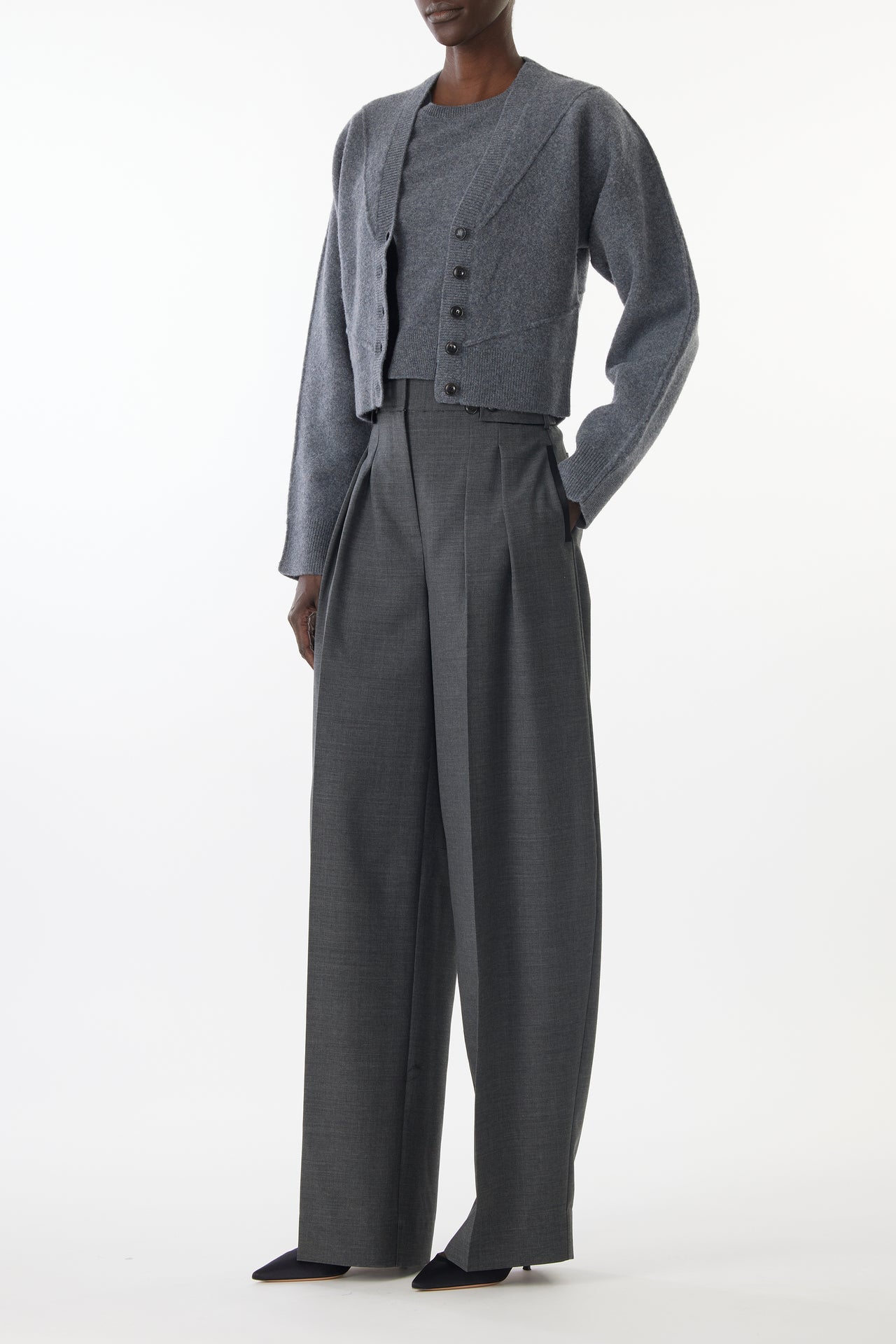 SCULPTURAL MERINO WOOL CARDIGAN view 4