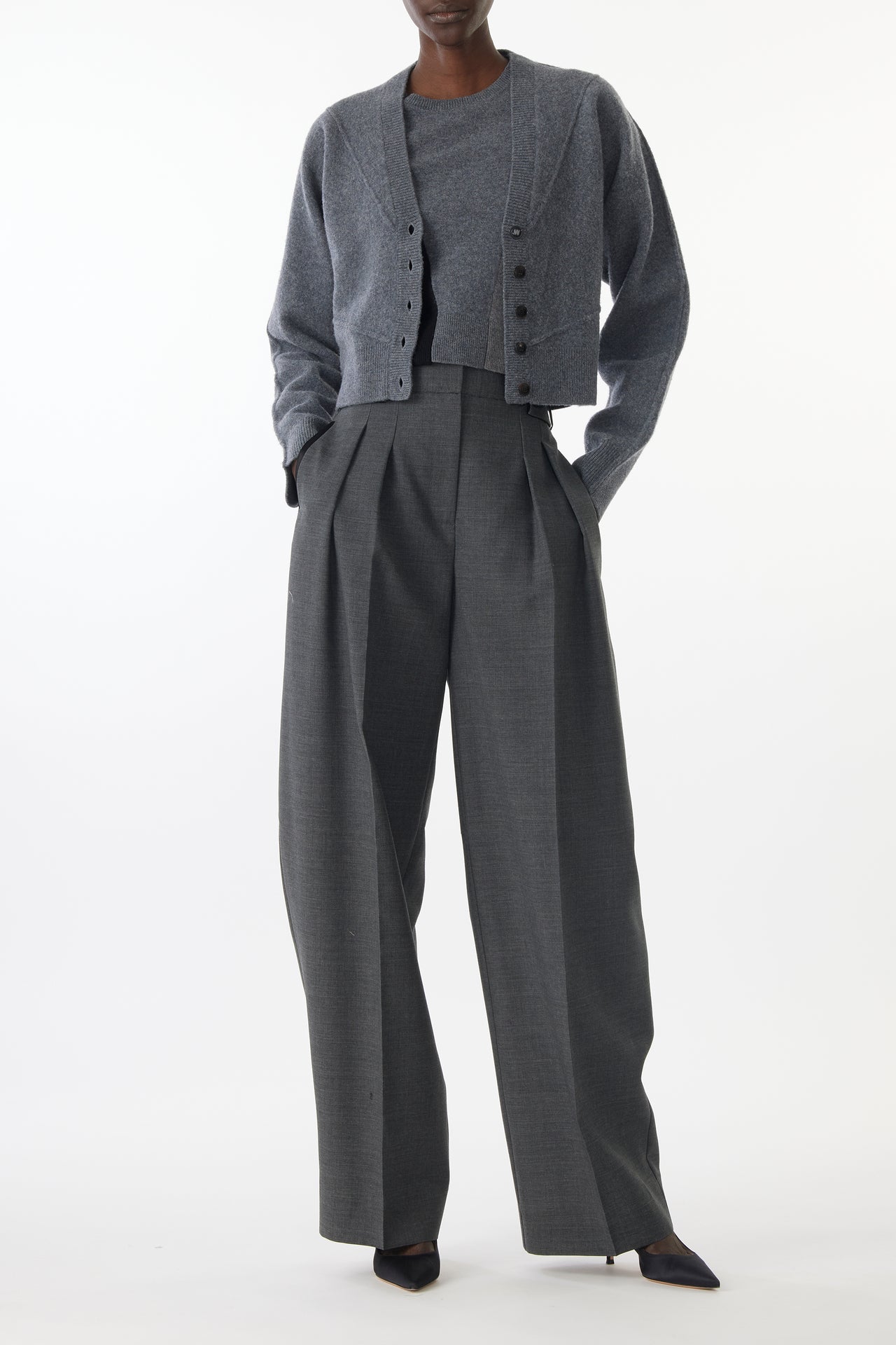 SCULPTURAL MERINO WOOL CARDIGAN view 5