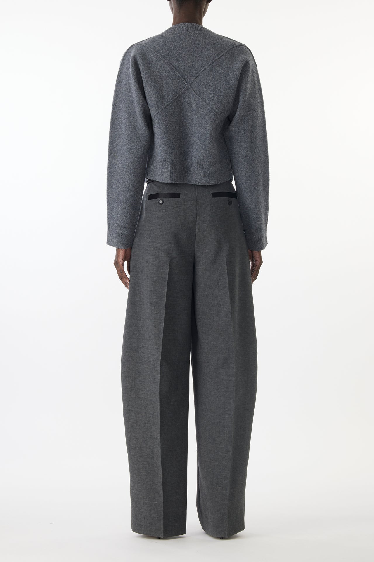 SCULPTURAL MERINO WOOL CARDIGAN view 3