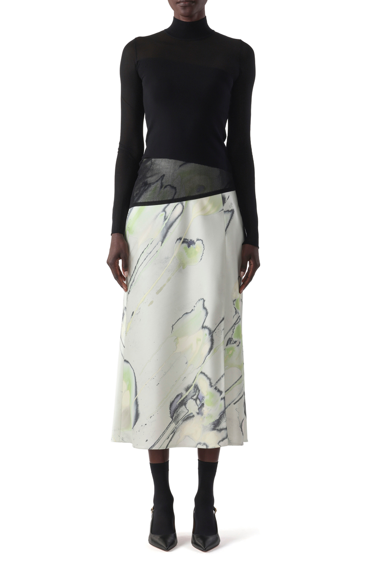 SHEER COMBO MERINO KNIT TURTLENECK view 2