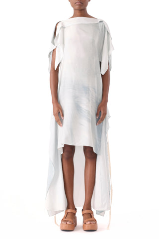 SILK HABOTAI KIMONO WRAP DRESS
