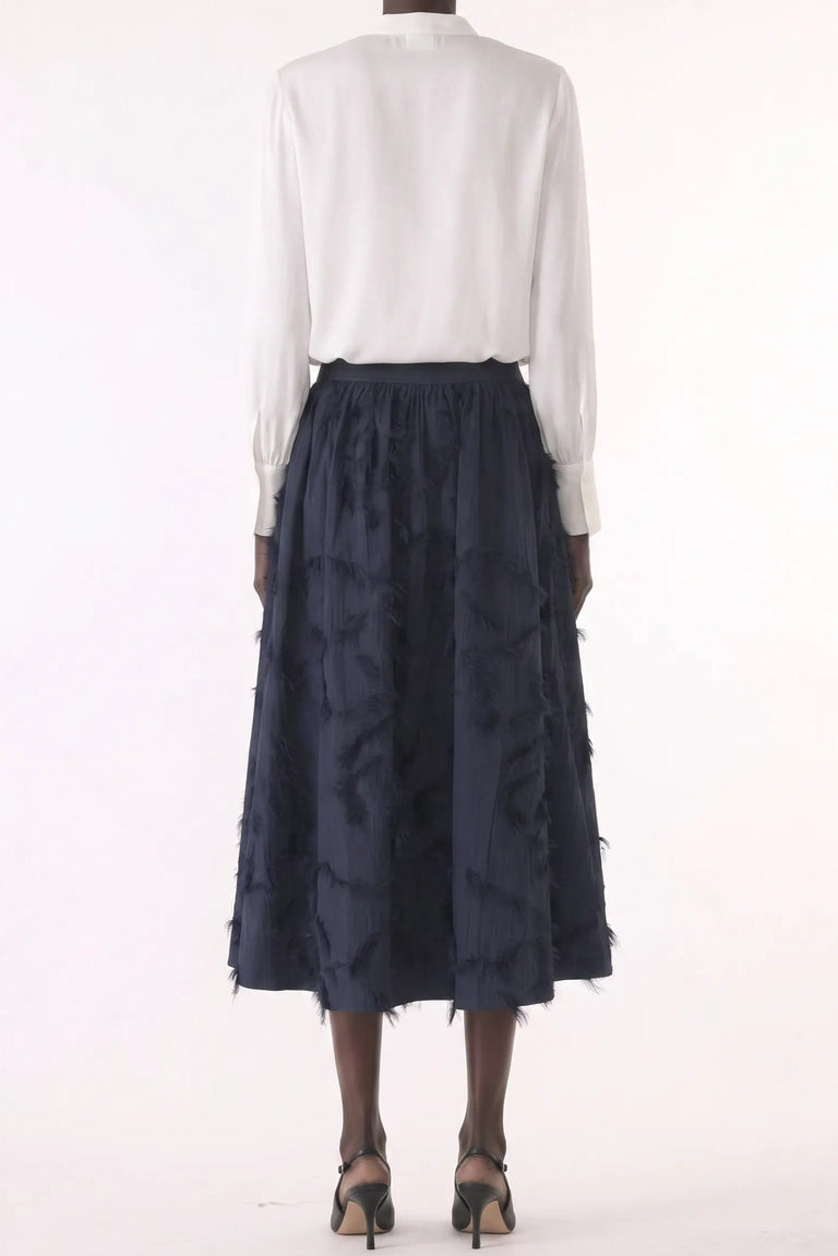 COTTON FIL COUPE MIDI SKIRT view 4